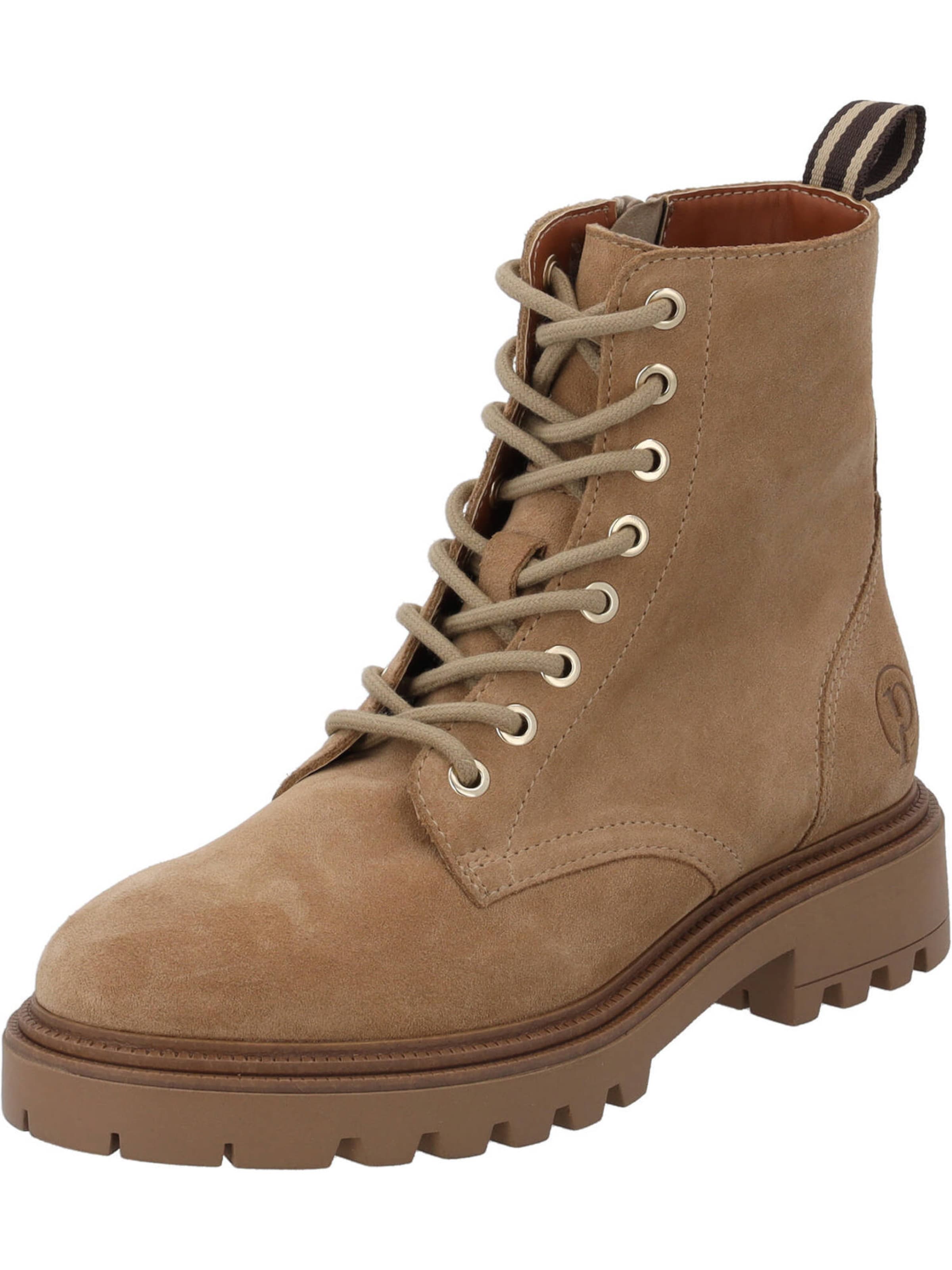 Palado Lace-up bootie 'Deiraid' in Beige: front