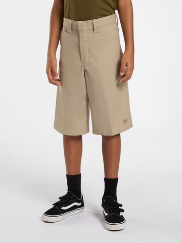 DICKIES Široke hlačnice Hlače 'KIDS MULTI POCKET WORK SHORT' | bež barva: sprednja stran