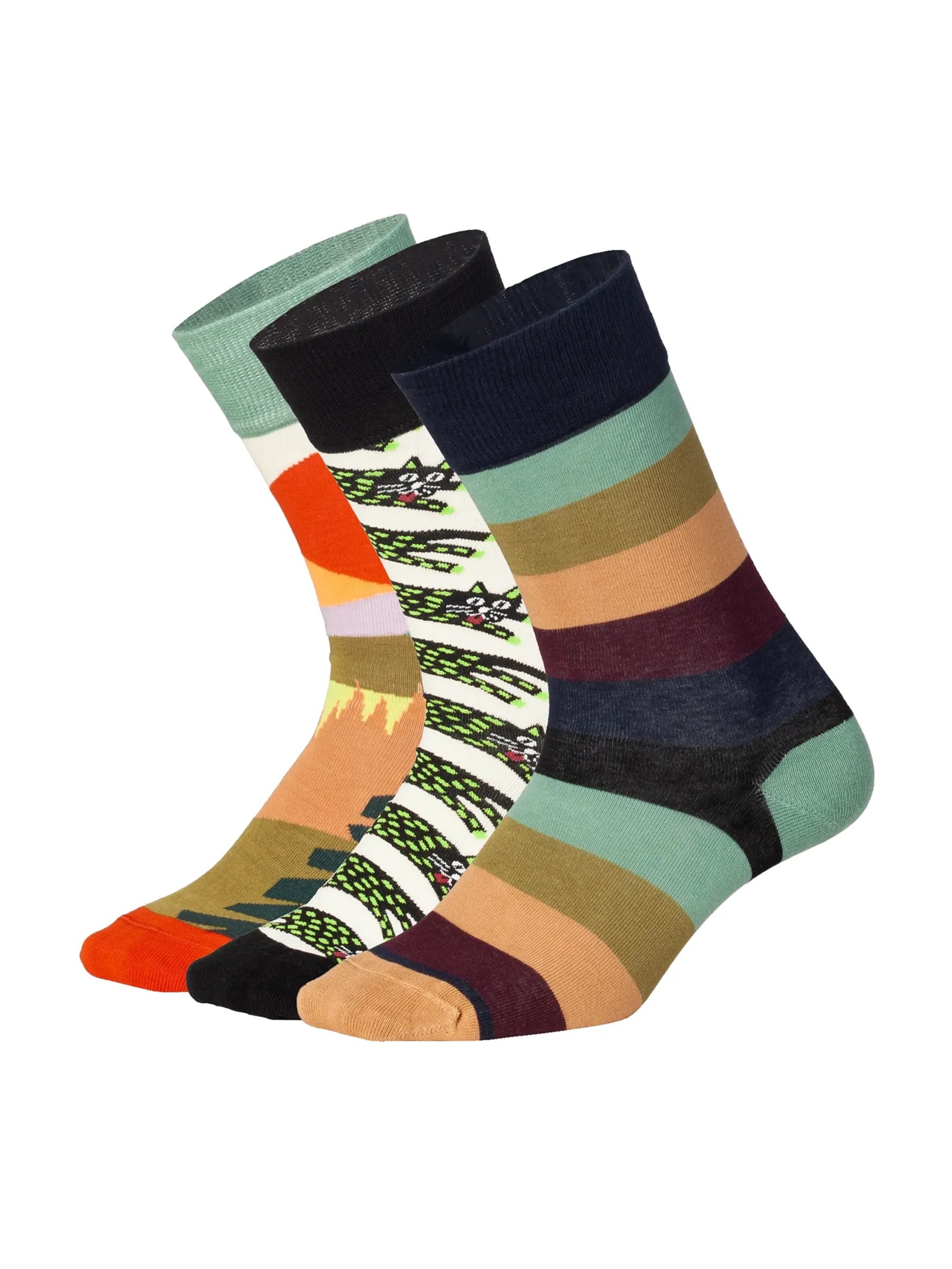 DillySocks Socks 'Abstract Nature' in Mixed colours: front