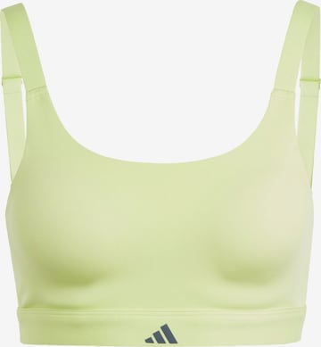 ADIDAS PERFORMANCE High Support Sports Bra 'Tailored Impact Luxe High-Support' in Yellow: front