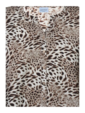 Zhenzi Blouse 'Maida 1636' in Bruin