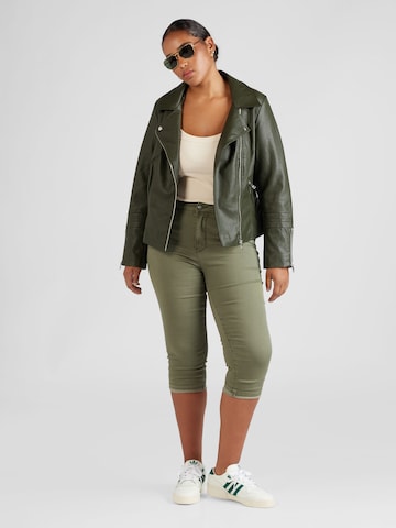 ONLY Carmakoma Between-Season Jacket 'EMMY' in Green