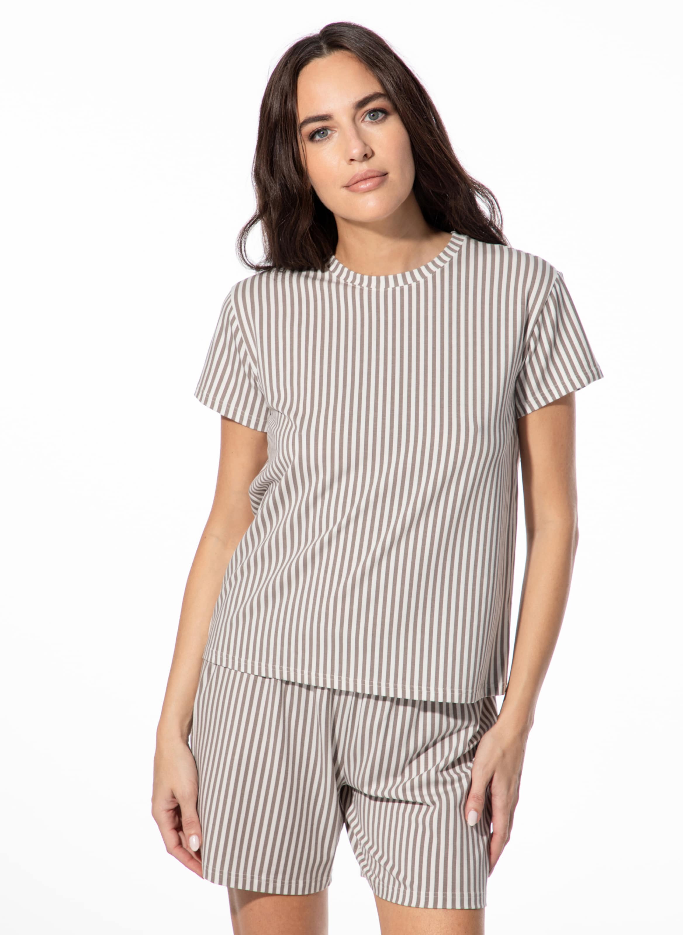 Sanetta Schlafshirt in Braun: Vorderseite