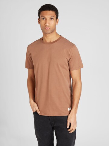 R.D.D. ROYAL DENIM DIVISION T-Shirt 'Dan' in Braun: Vorderseite
