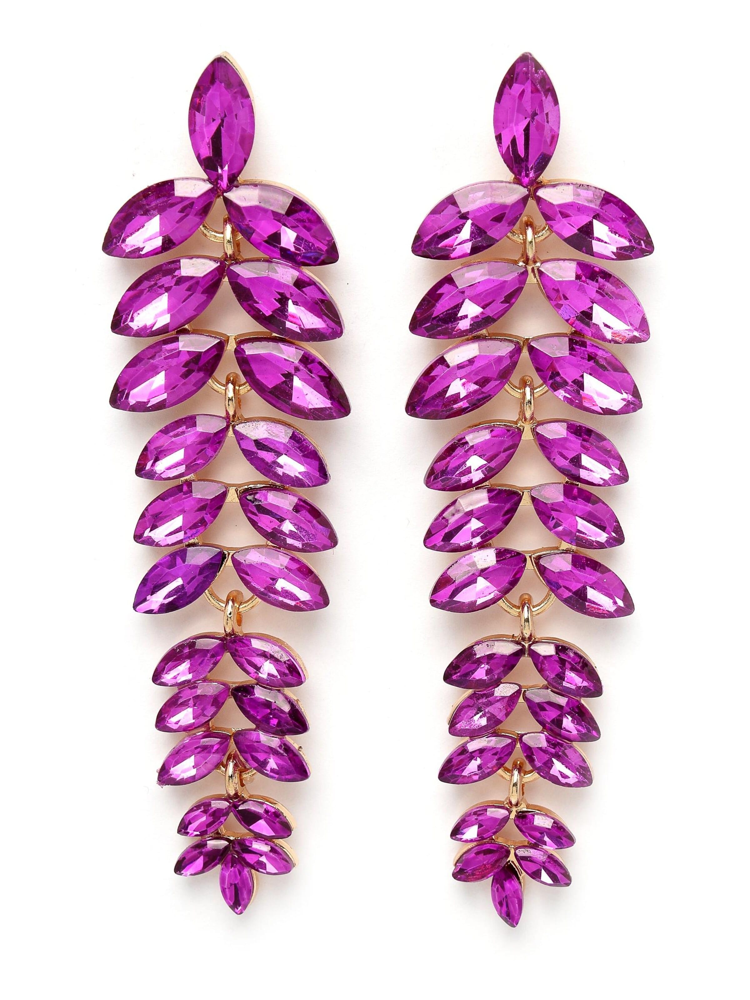 AVANT-GARDE PARIS Earrings 'Heidima' in Purple: front