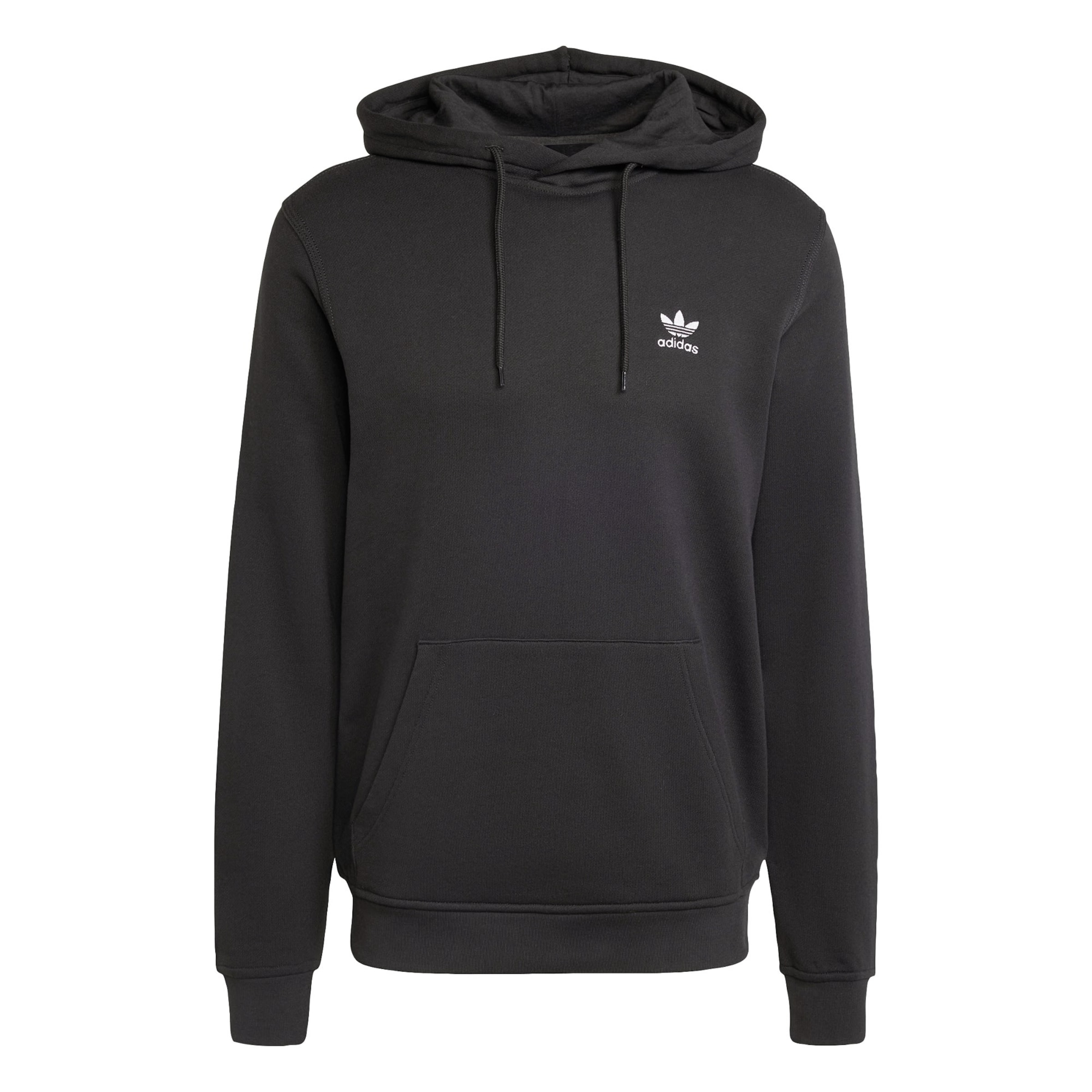 ADIDAS ORIGINALS Sweat-shirt 'Essentials' en noir / blanc, Vue avec produit