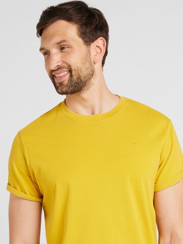 G-STAR T-Shirt 'Lash' in Gelb