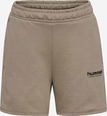 Hummel Loosefit Shorts in Beige: Vorderseite