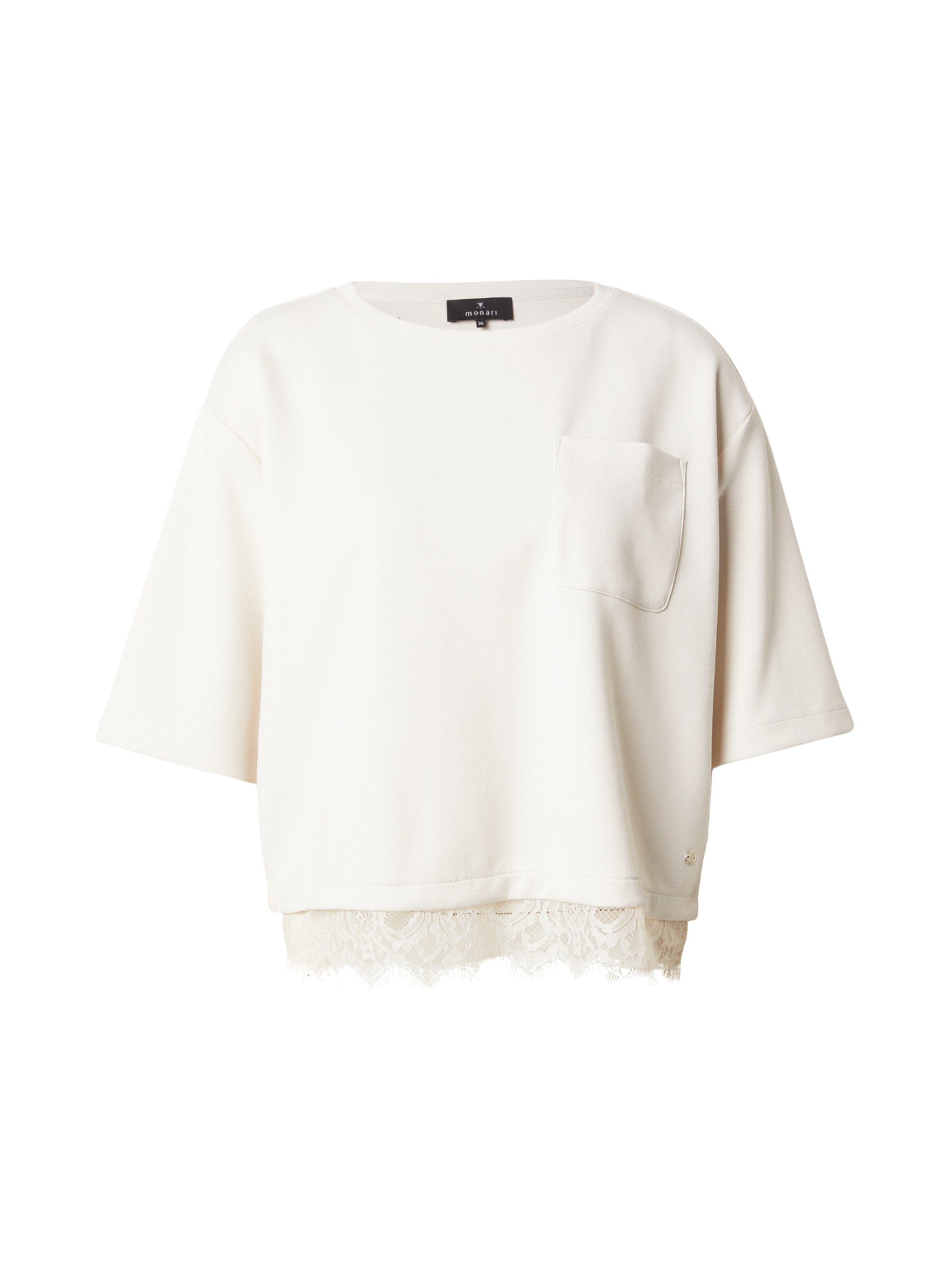 Sweat-shirt monari en beige : devant