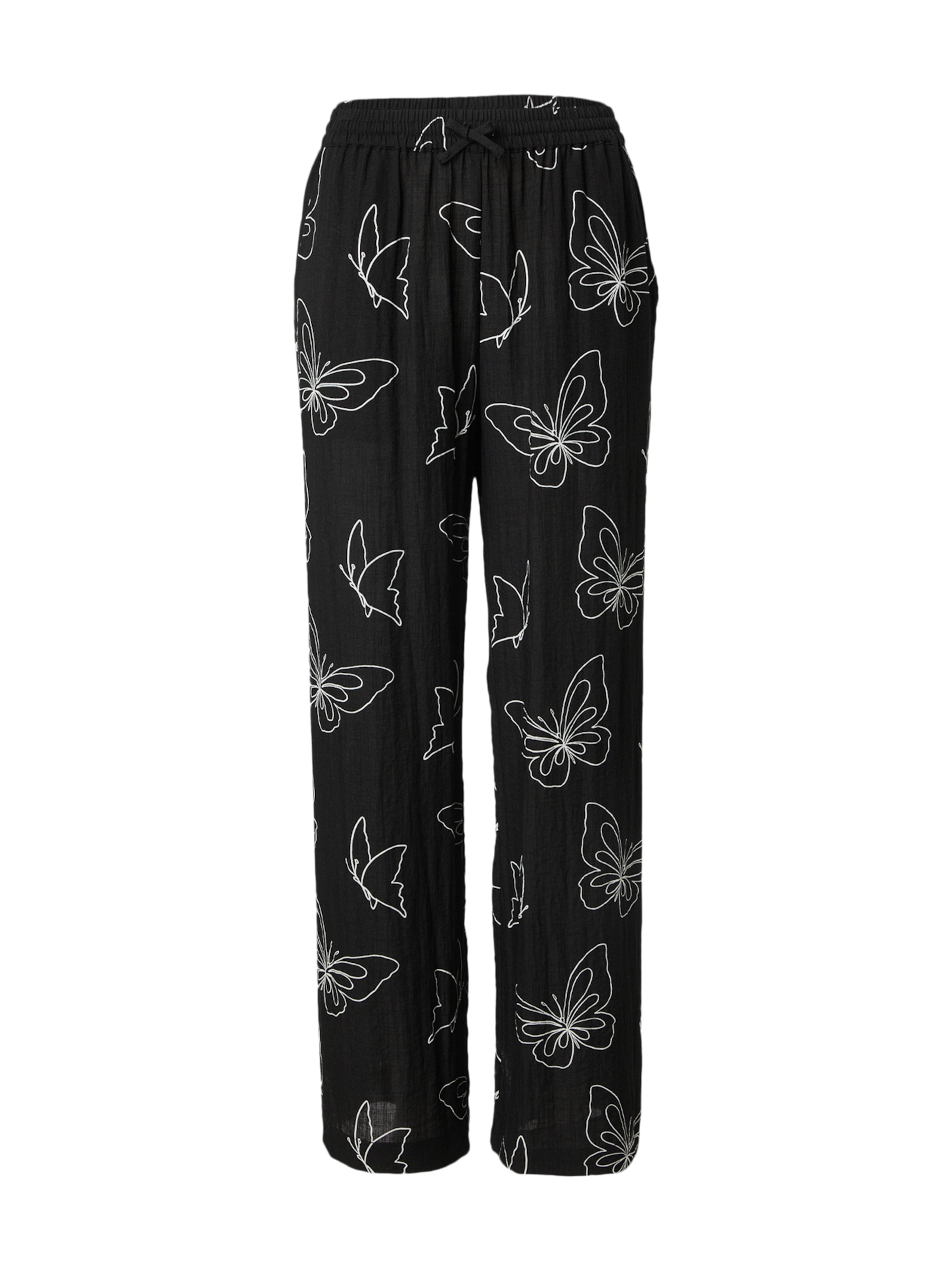 florence by mills exclusive for ABOUT YOU Kalhoty 'Sea Breeze' - černá / bílá, Produkt