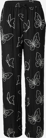 florence by mills exclusive for ABOUT YOU Loose fit Pants 'Sea Breeze' in Black: front