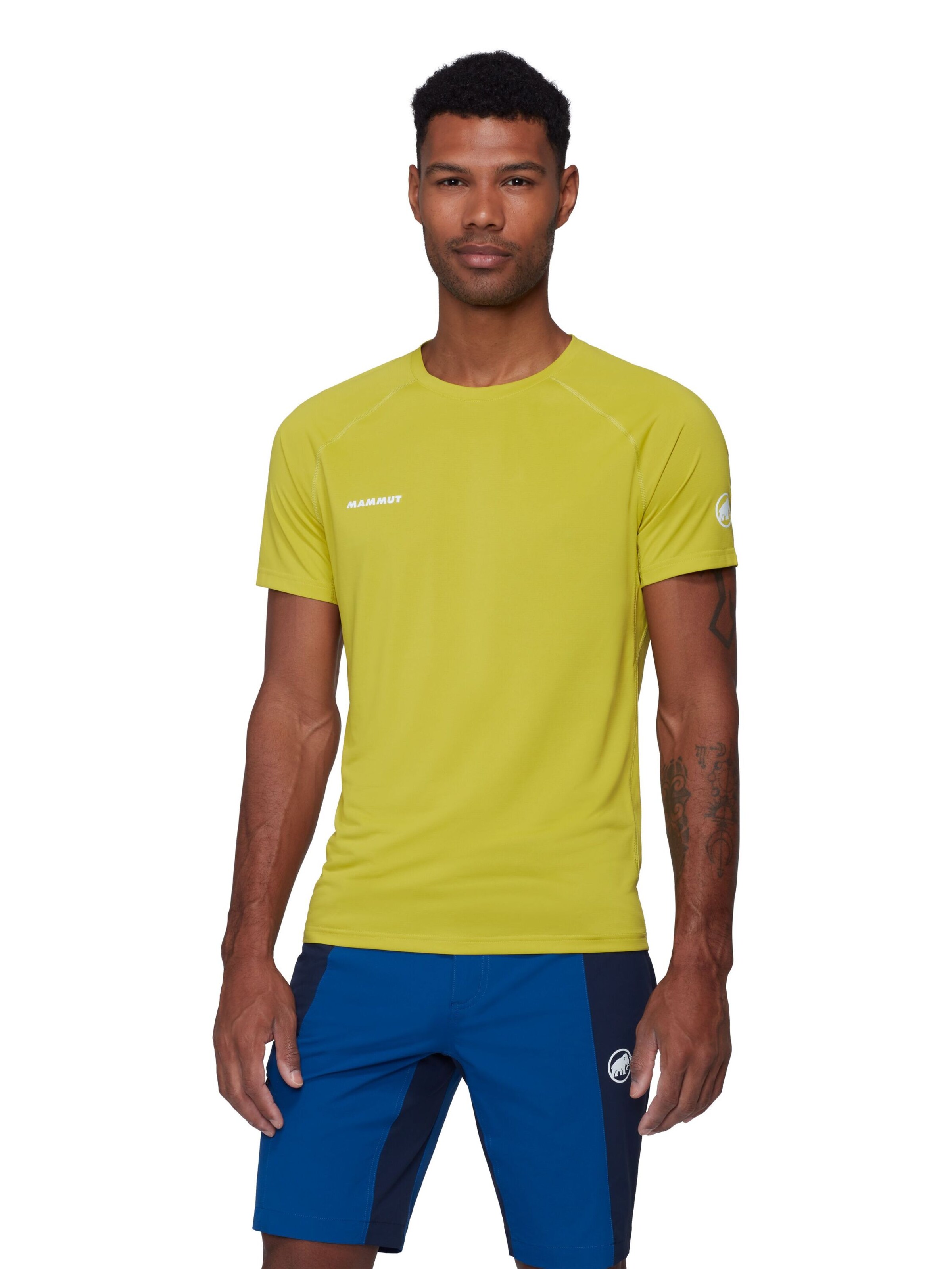 MAMMUT Performance Shirt in Yellow: front