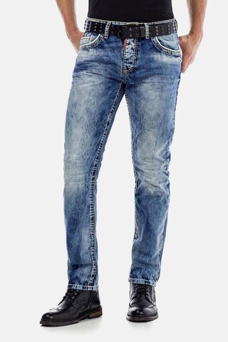 Coupe slim Jean CIPO & BAXX en bleu