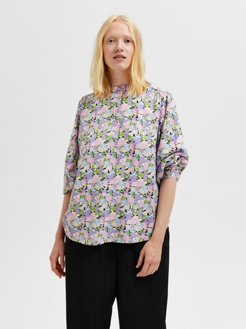 Selected Femme Curve Blus 'Judita' i lila: framsida