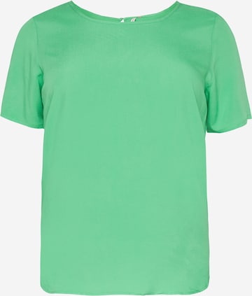 ONLY Carmakoma - Blusa 'Lolli' en verde: frente