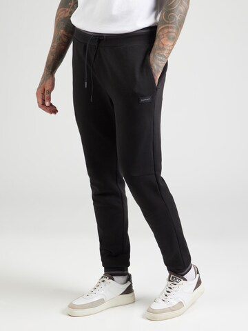 Hackett London Tapered Hose 'EQUINOX' in Schwarz: Vorderseite