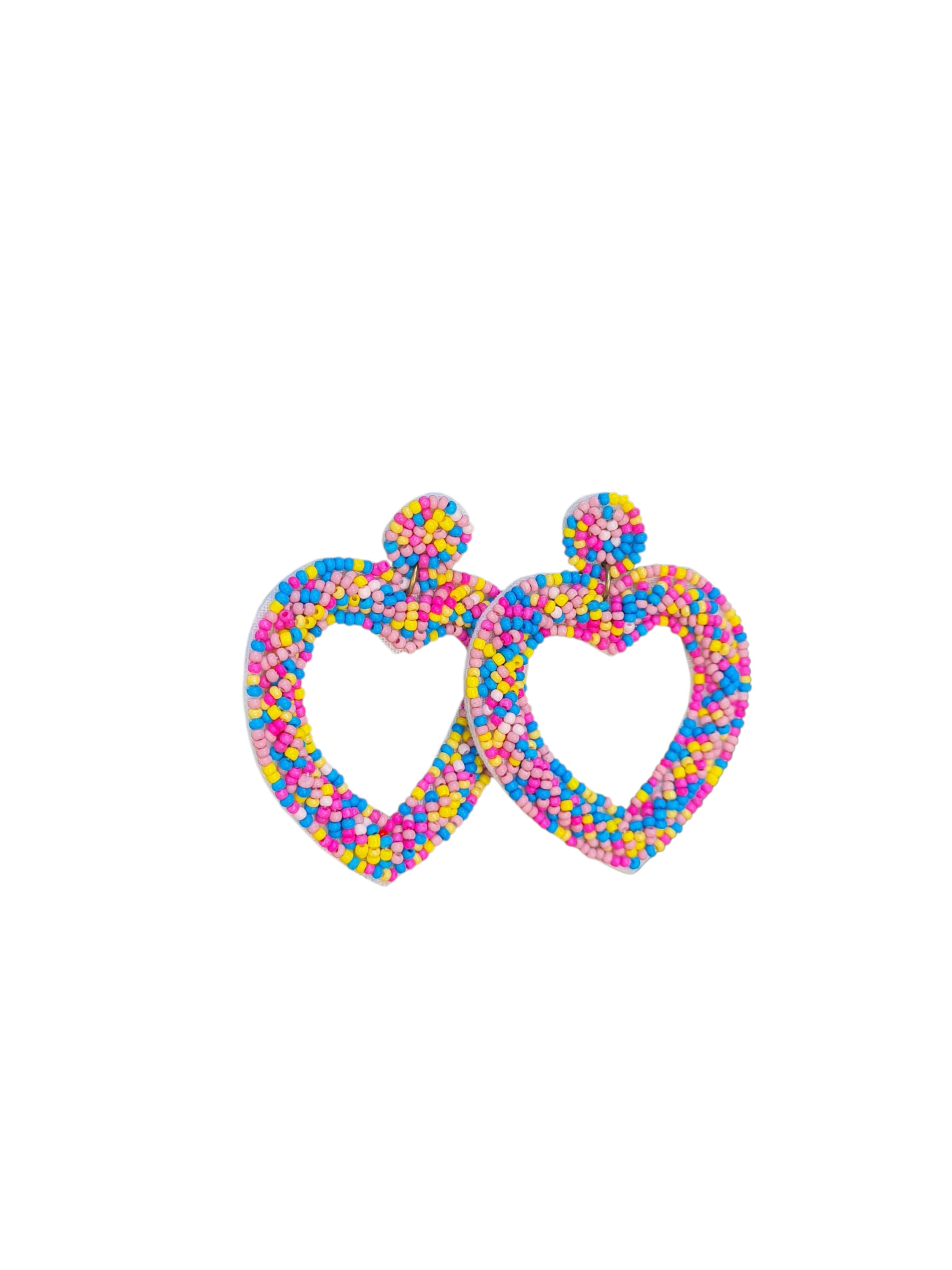 PfauGermany Earrings 'Heart Beat' in Mixed colors: front