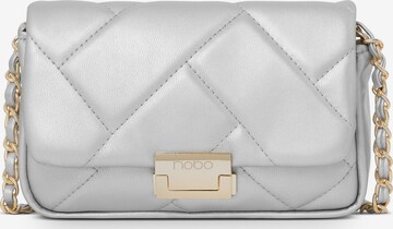 NOBO Crossbody Bag 'Quilted' in Silver: front