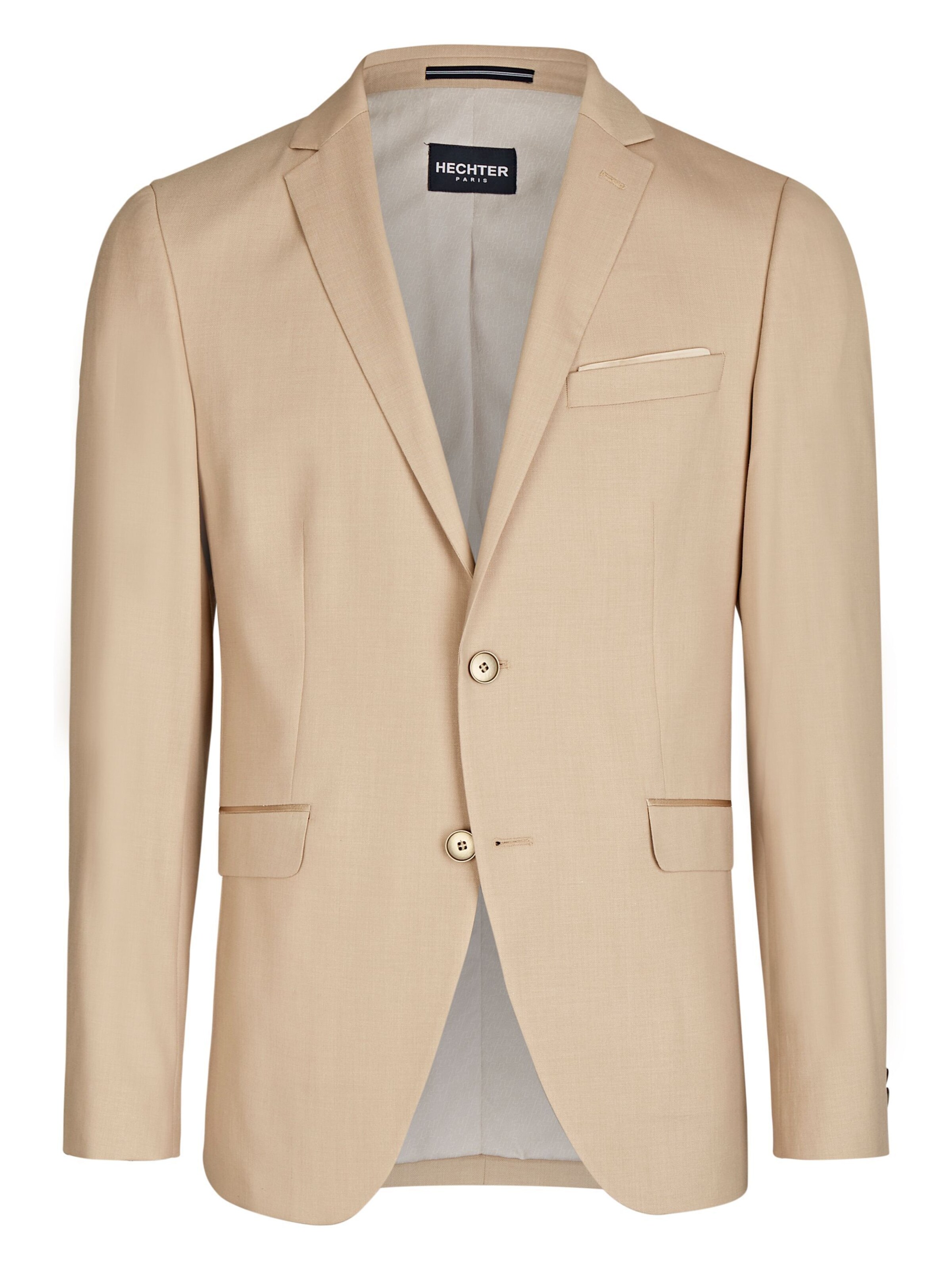 Coupe slim Veste de costume HECHTER PARIS en beige : devant