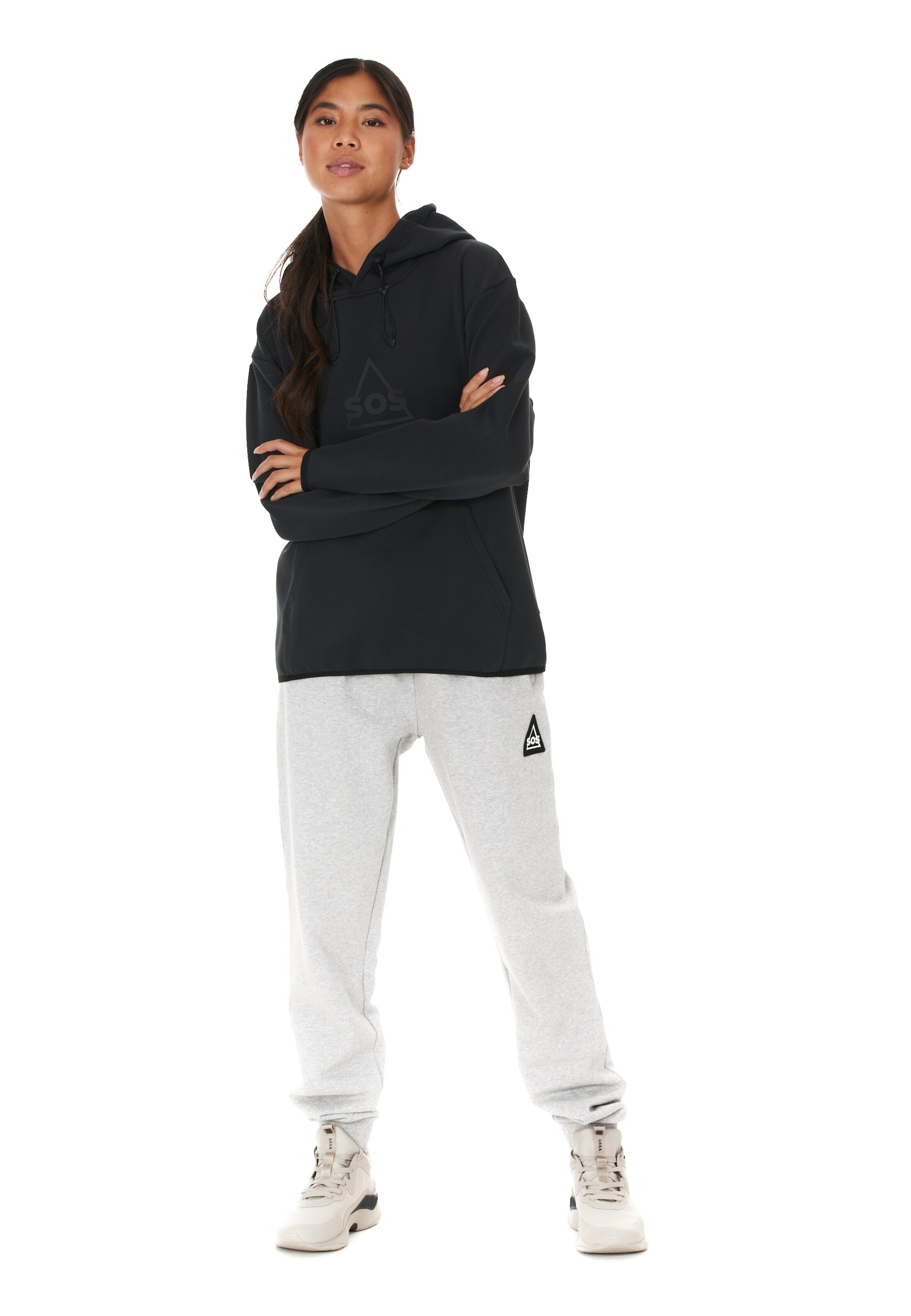 SOS Sweatshirt 'Vail' in Zwart