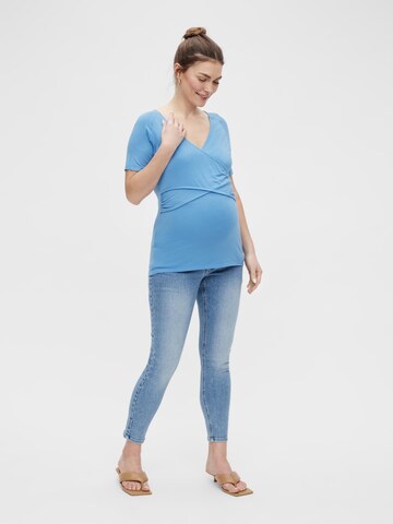 MAMALICIOUS T-Shirt 'Sussi' in Blau