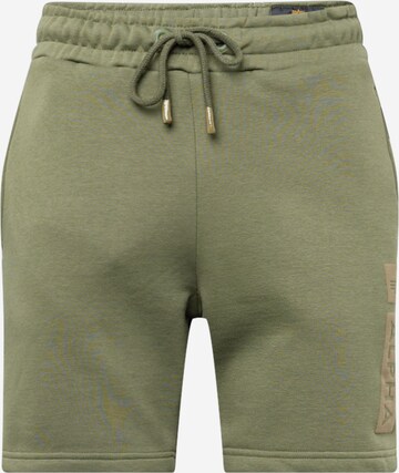 Regular Pantalon ALPHA INDUSTRIES en vert : devant