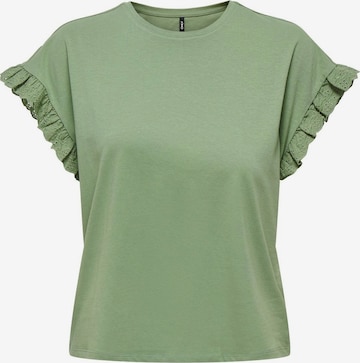 T-shirt 'IRIS' ONLY en vert : devant