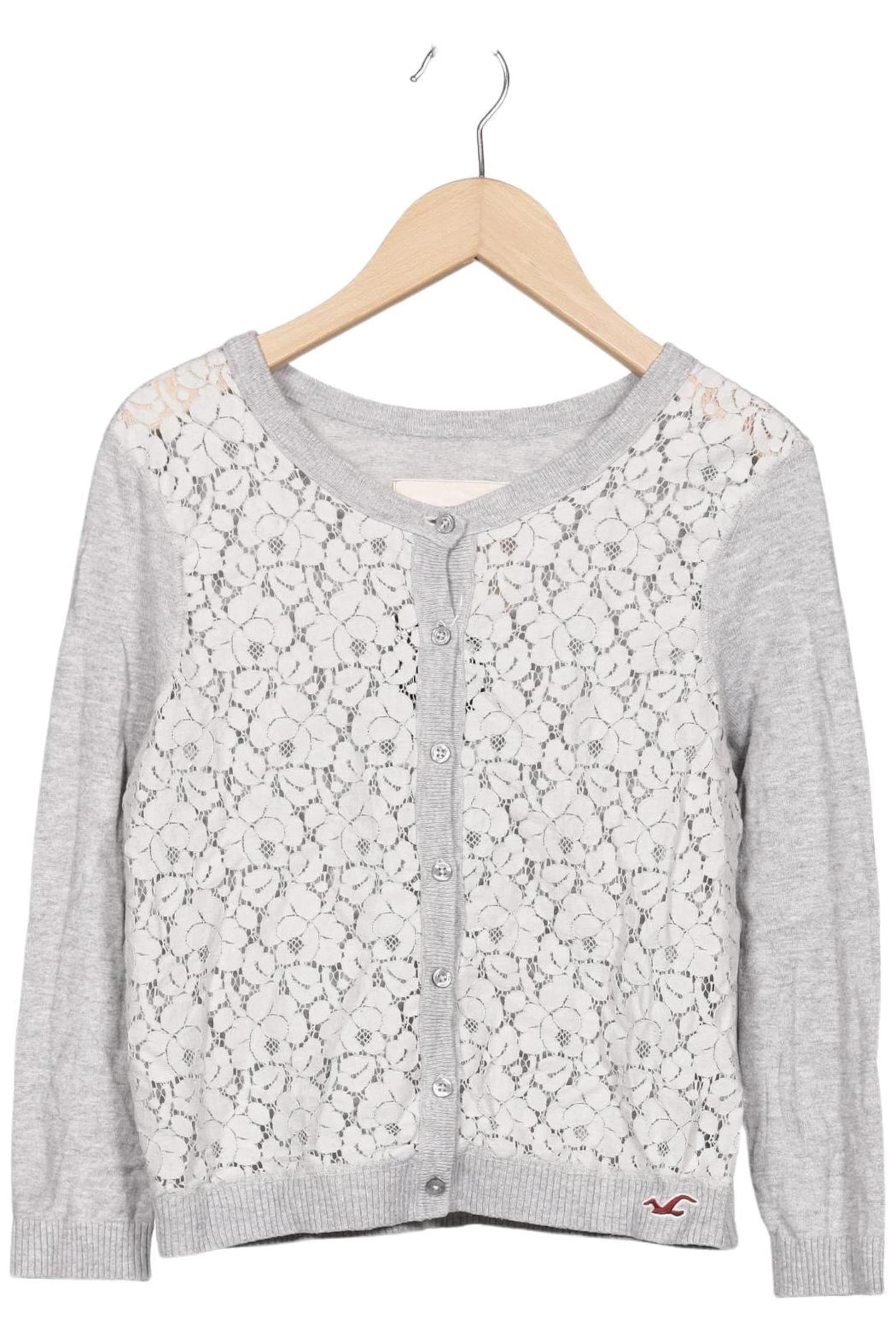 HOLLISTER Strickjacke M in Grau: Vorderseite