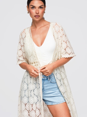 Ombre Sweter w kolorze beżowy