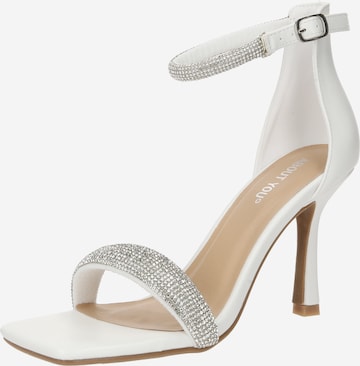 ABOUT YOU - Zapatos con plataforma 'Janne' en blanco: frente