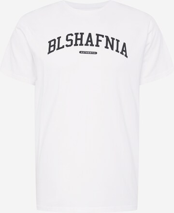 BLS HAFNIA T-Shirt 'Varsity 3' in Weiß: predná strana