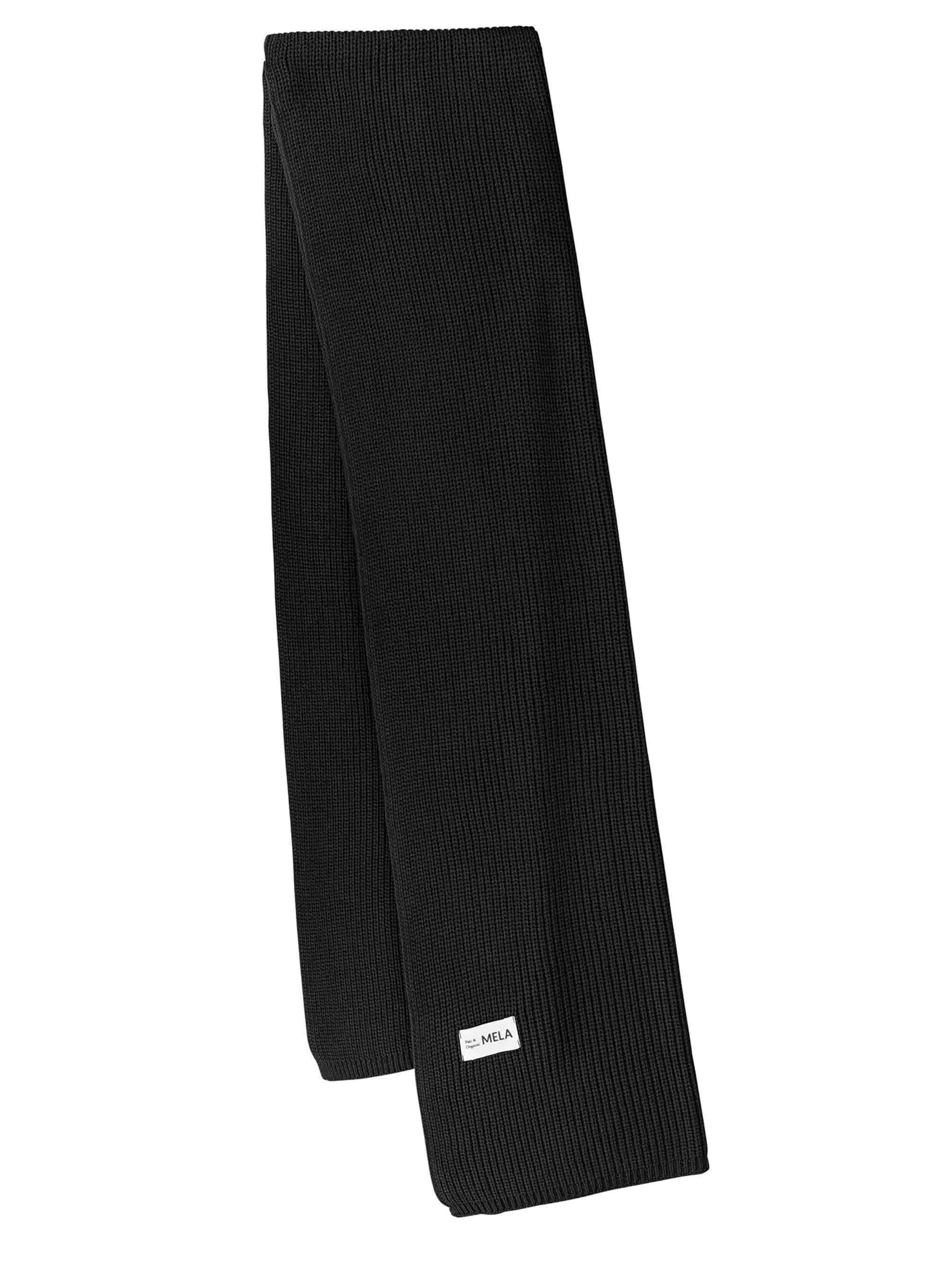 MELA Schal 'Nagna' in Schwarz: Vorderseite