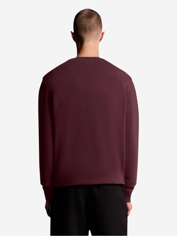 Lyle & Scott Sweatshirt 'Brushed Back Crew Neck Sweatsh ML1131V' i röd