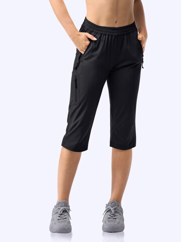 33,000ft Regular Outdoor Pants '33,000ft Women's 3/4 Golf Trousers Quick Dry UPF 50+ Shorts' in Black: front