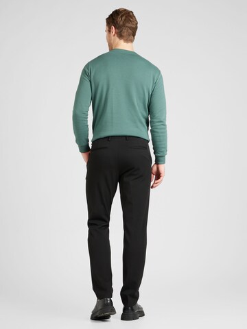 Les Deux Regular Trousers with creases 'Como' in Black