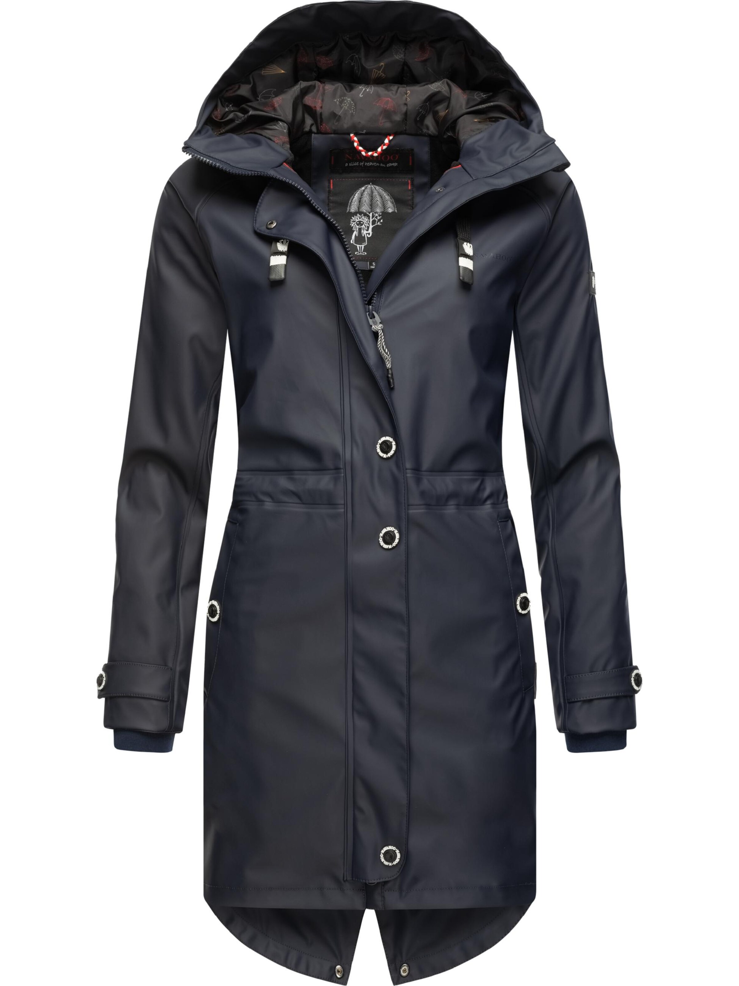 Manteau fonctionnel 'Rainy Flower' NAVAHOO en bleu