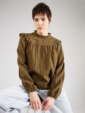 PIECES Shirt 'AMELIA' in Green: front