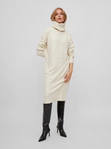 VILA Knitted dress 'Mathilda' in Beige