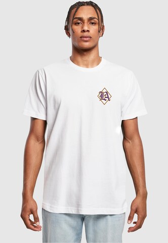 T-Shirt 'LA City Print' Mister Tee en blanc