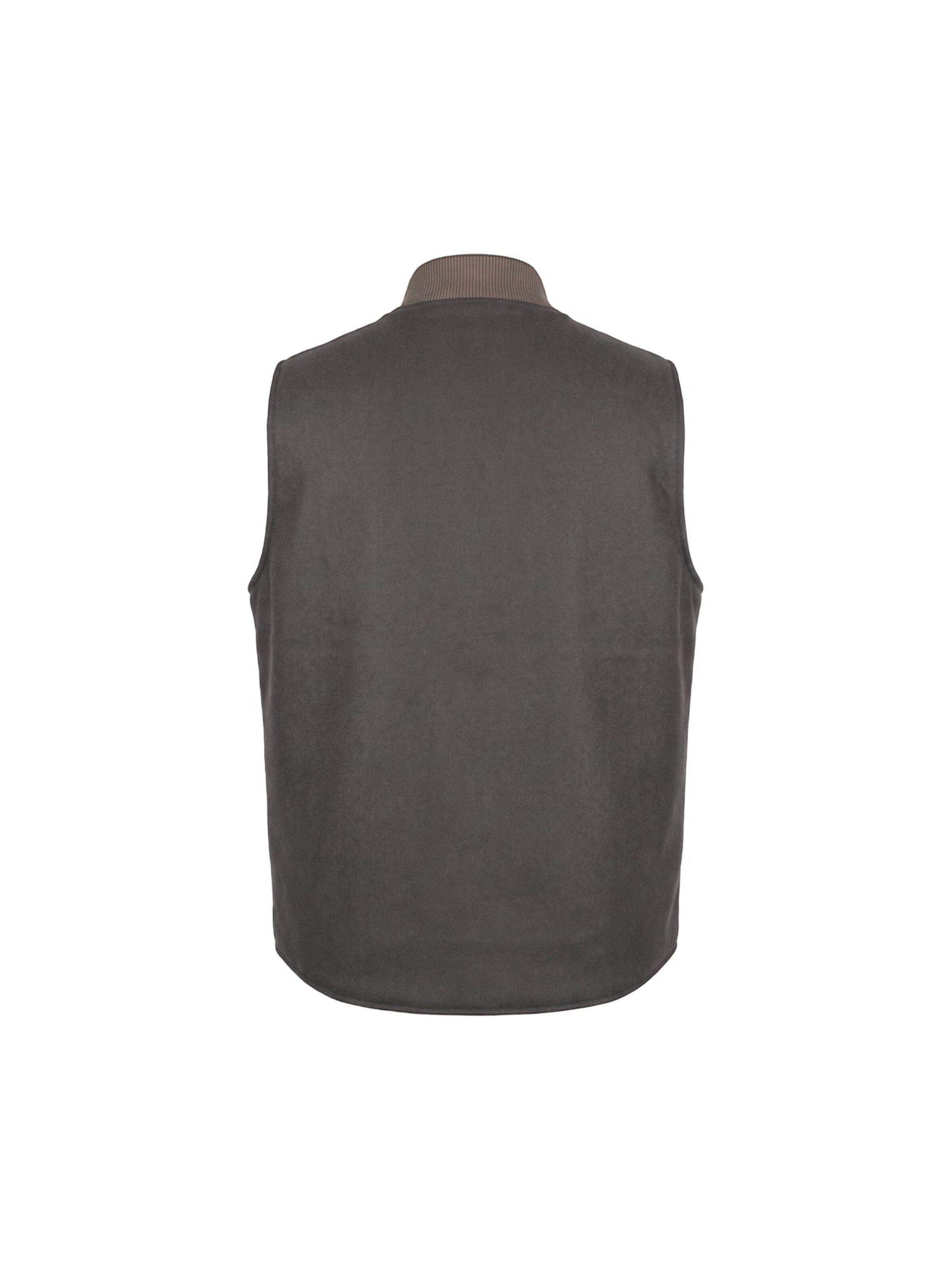 Bl'ker Vintage Kamizelka 'REVERSIBLE WOOL VEST OWL BROWN' w kolorze brązowy