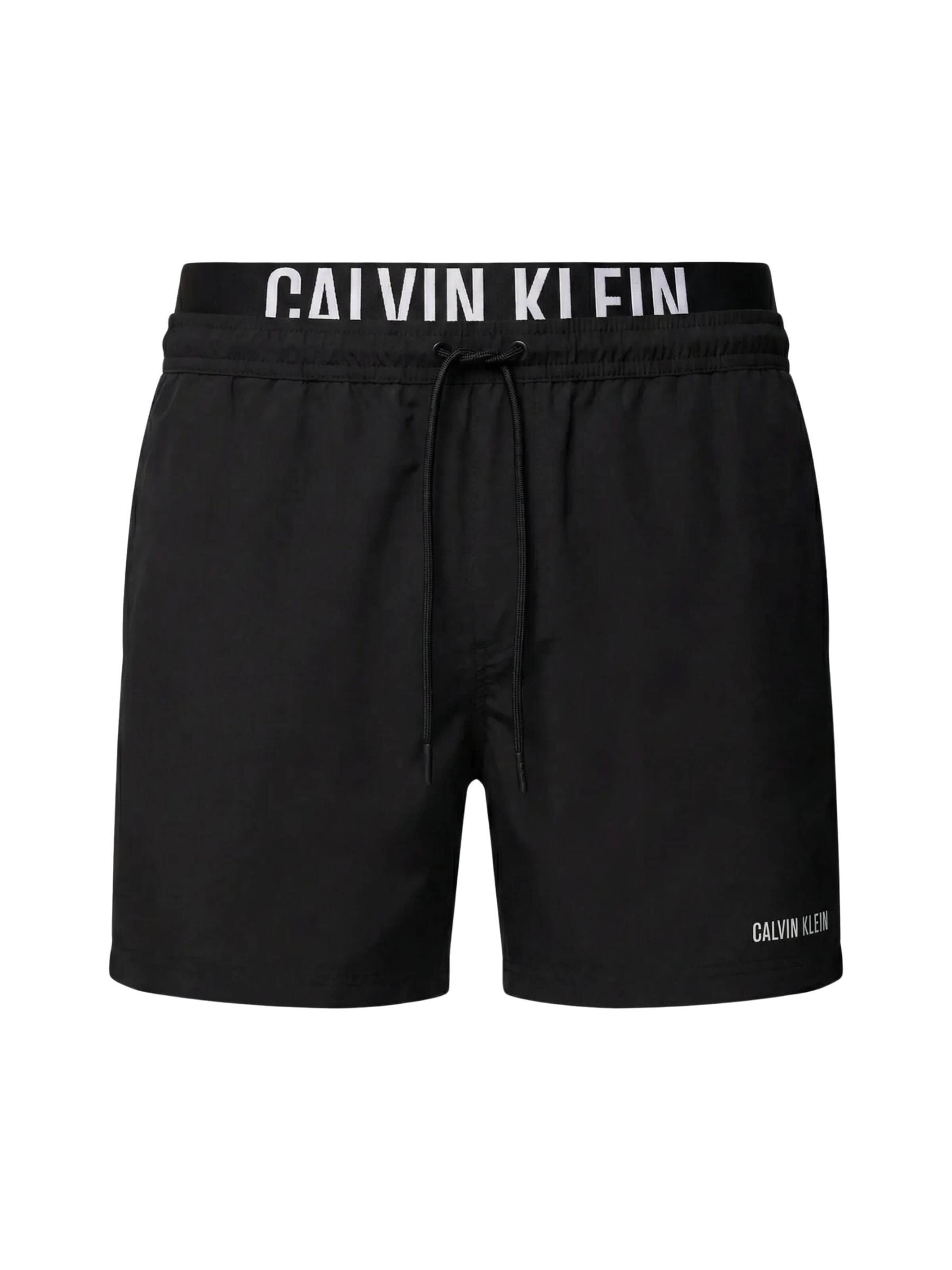 Calvin Klein Plavecké šortky 'Intense Power' – černá: přední strana