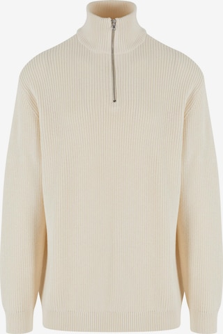 Pull-over Urban Classics en beige : devant
