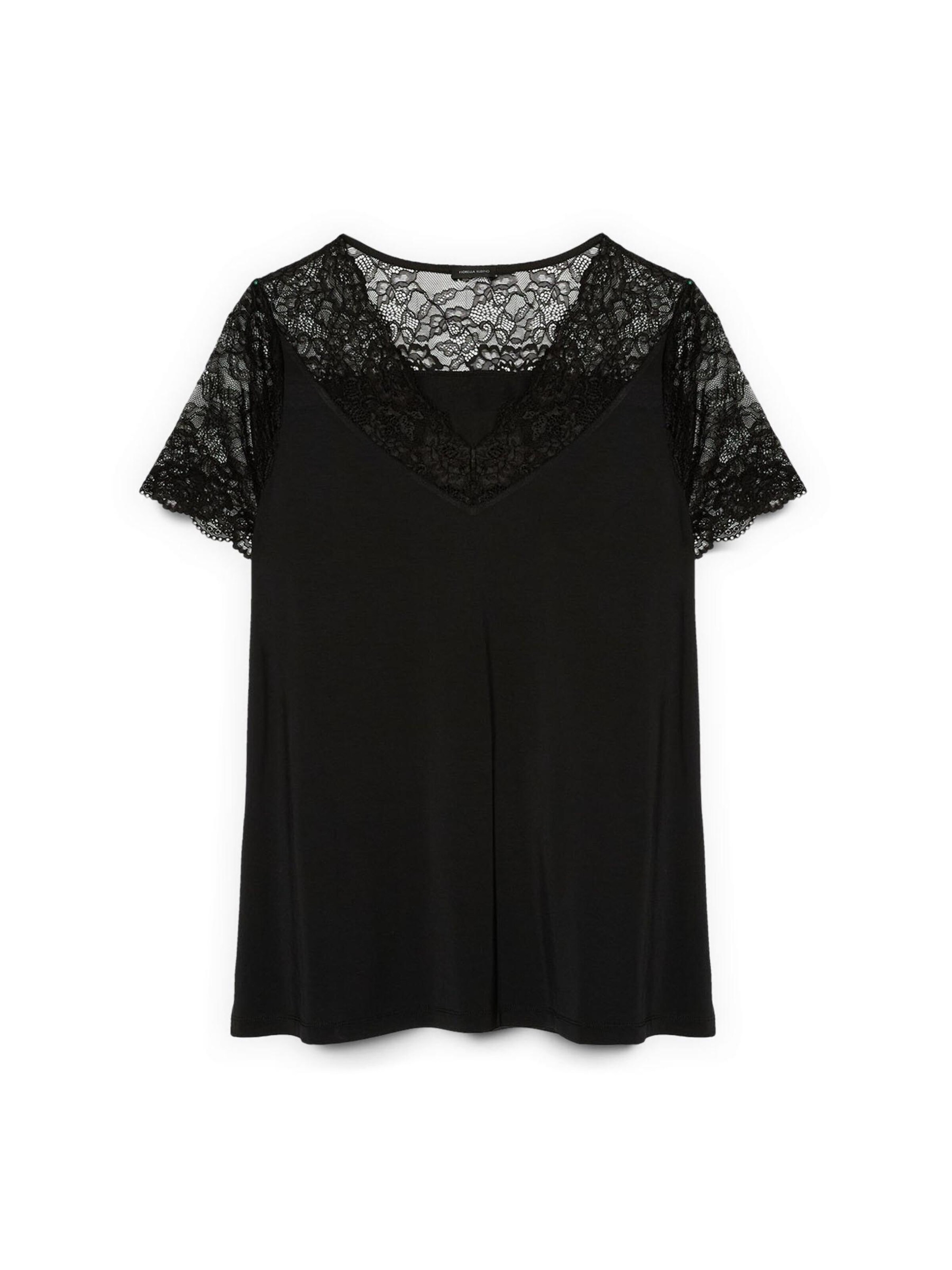 Fiorella Rubino Blouse in Zwart: voorkant