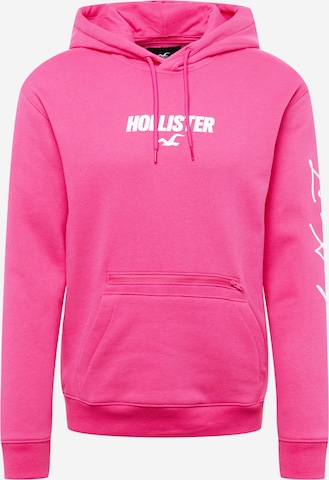 HOLLISTER Mikina – pink: přední strana