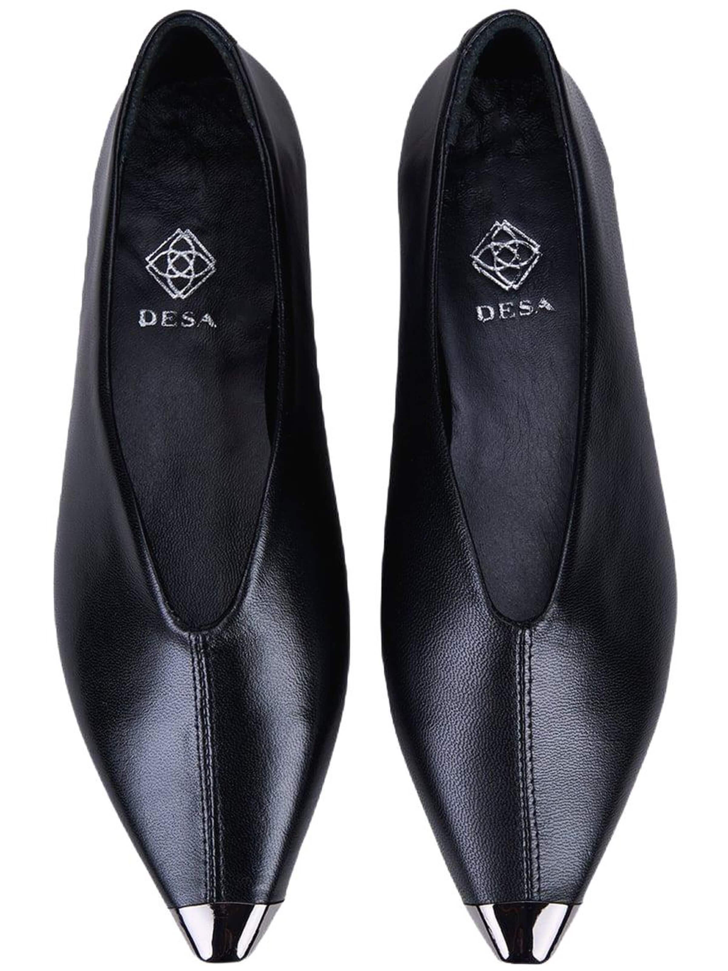 Ballerines 'Spitz zulaufende Ballerinas' Desa en noir