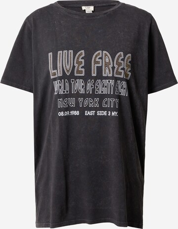 River Island - Camiseta en negro: frente