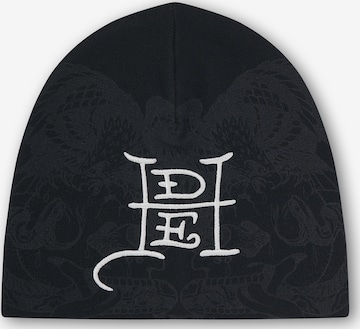 Berretto di Ed Hardy in nero: frontale
