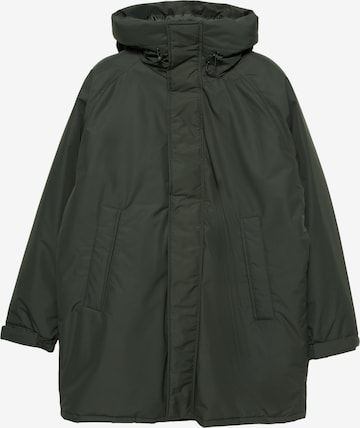 Pull&BearLagana parka - zelena boja: prednji dio