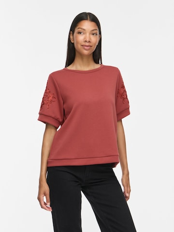 VILA Sweatshirt 'VISiffi' i rød: forside