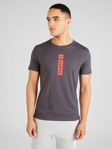 ALPHA INDUSTRIES T-Shirt in Grau: predná strana